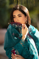 Empress teal Dupatta